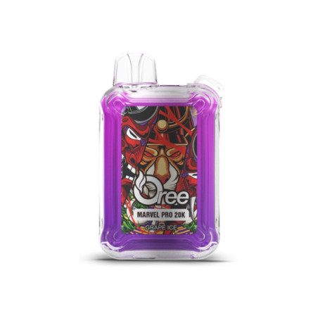GRAPE ICE 25K PUFF NICOTINE MARVEL OREE
