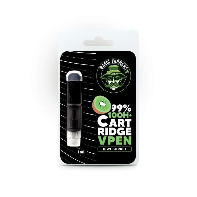 Cartouche 10-OH+ 1 ml Sorbet de kiwi | Rășină proaspătă 99% și lichid premium pentru vape