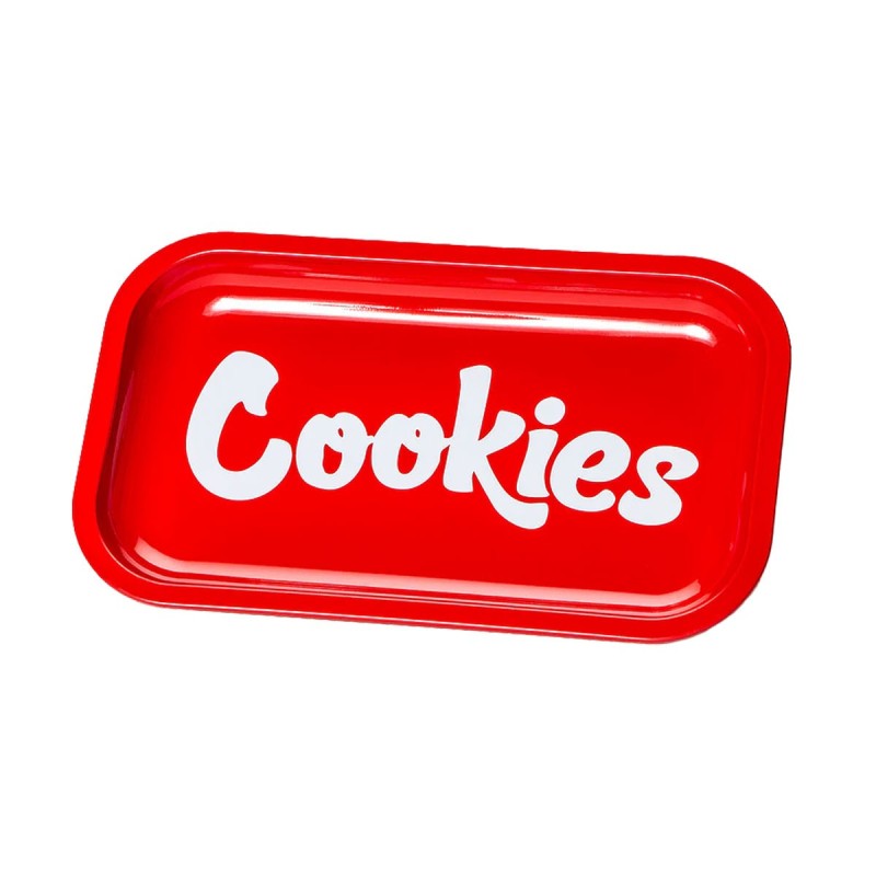 Platou de Rulare Roșu Cookies | Accesoriu CBD Premium