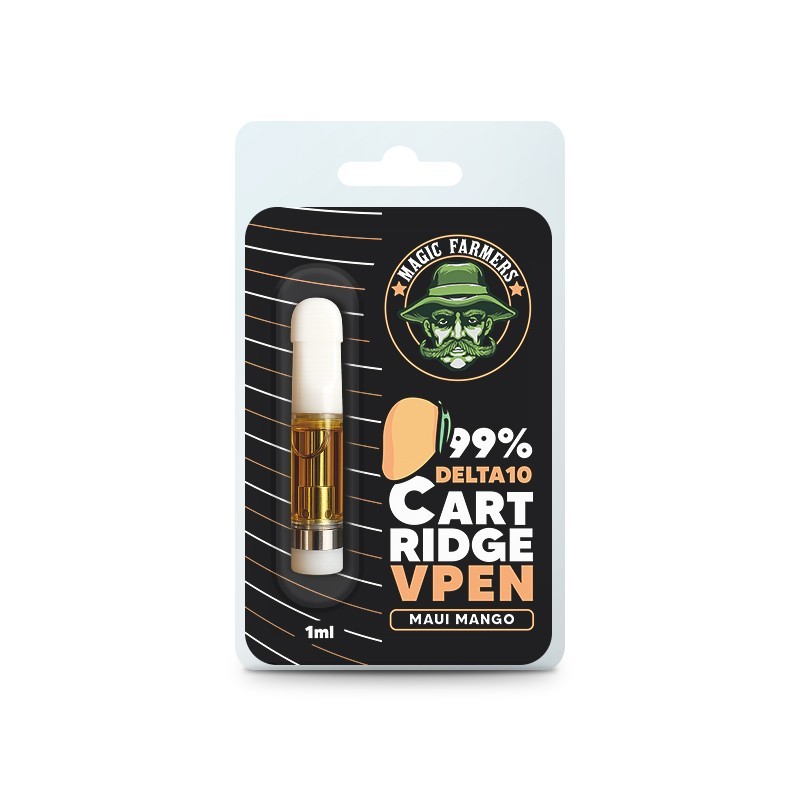 Cartuș 1 ml 99 % Delta-10 Maui Mango | Aromă Mango Tropical | Sixty8