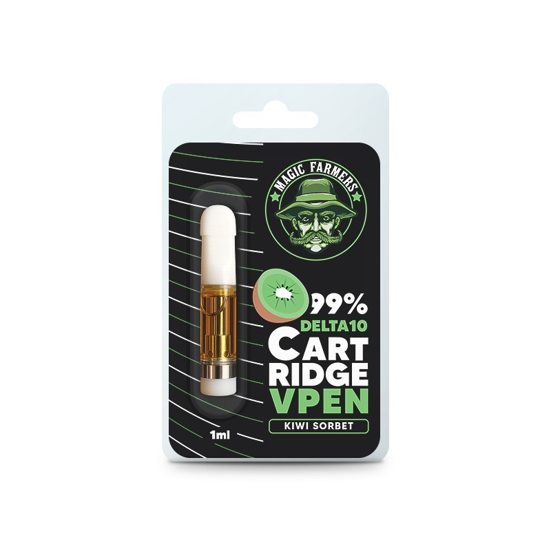 Cartuș 1 ml 99% Delta-10 Kiwi Sorbet | Sixty8