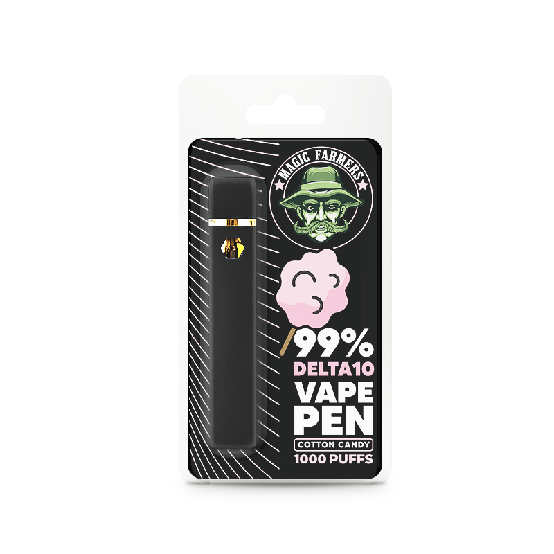 Puff 2 ML 99 % Delta-10 Cotton Candy | Aromă Vată de Zahăr