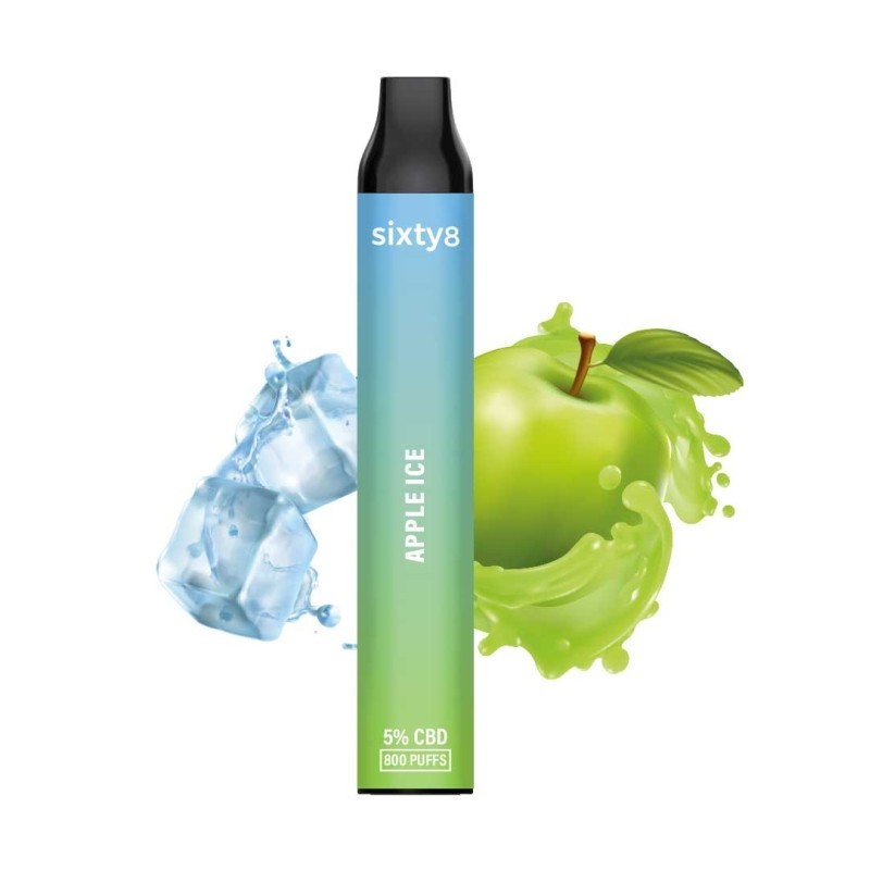 Puff CBD Apple Ice 5% – Măr Înghețat | Sixty8