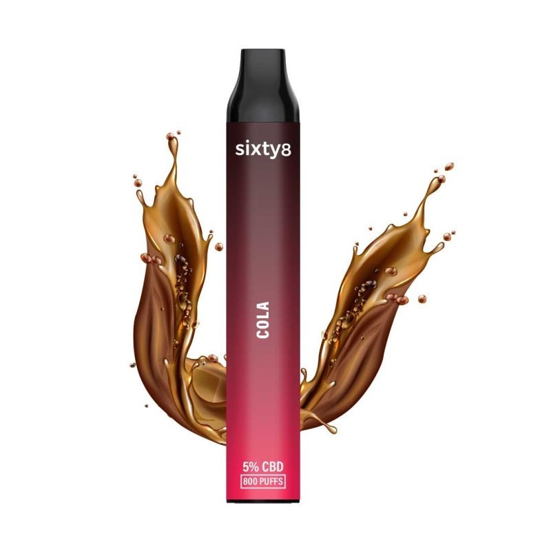 Puff CBD Cola 5% Sixty8 | Aromă de Cola Savuroasă
