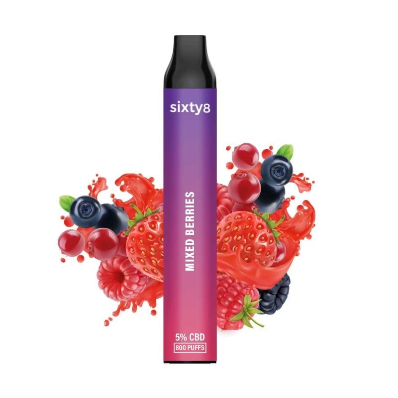 Puff CBD Mixed Berries 5 % | Fructe de Pădure | Sixty8
